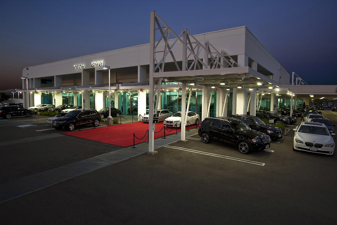 RAB Lighting helps BMW car dealership's true colors shine through