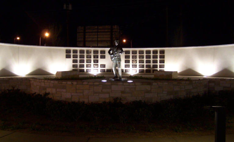 RAB LED fixtures light the way to famed Buddy Holly statue