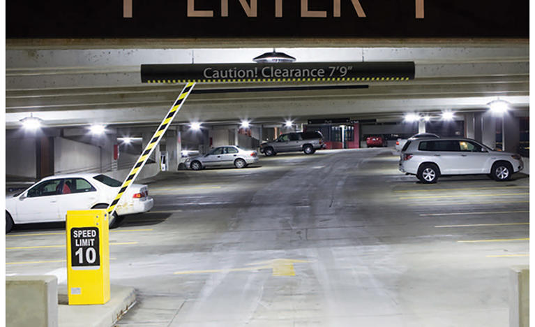 RAB's LED garage luminaires reduces energy costs and return $18,000 in utility rebates to parking facility