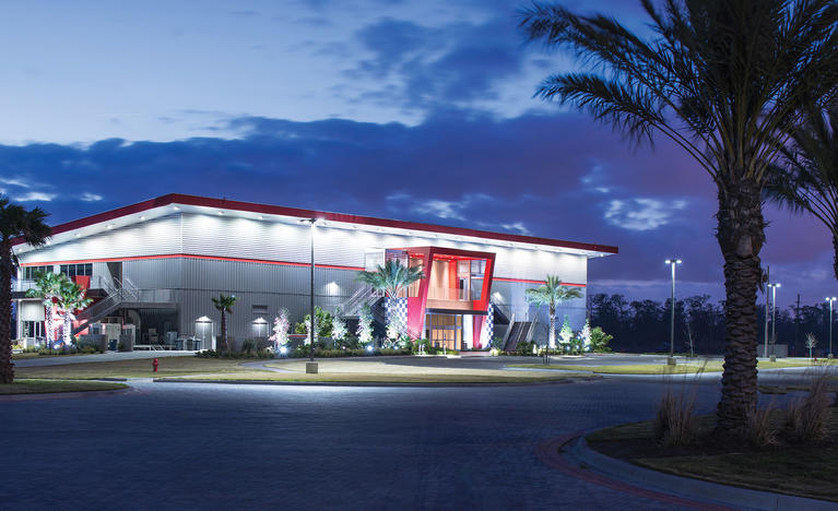 RAB LEDs help a racetrack sparkle